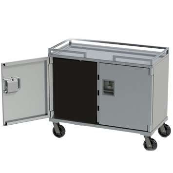 Secure retail inventory rolling carts